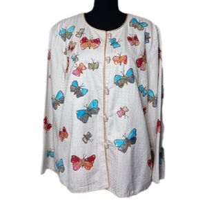 Indigo Moon Butterfly Jacket Size 1X